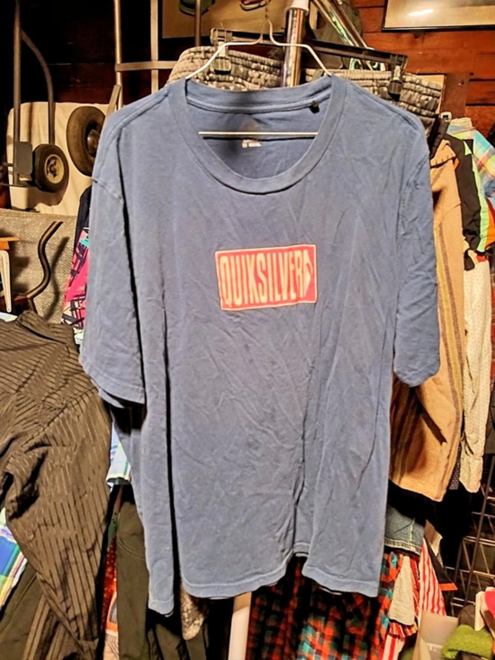 Quiksilver Graphic Short Sleeve Tee in Blue